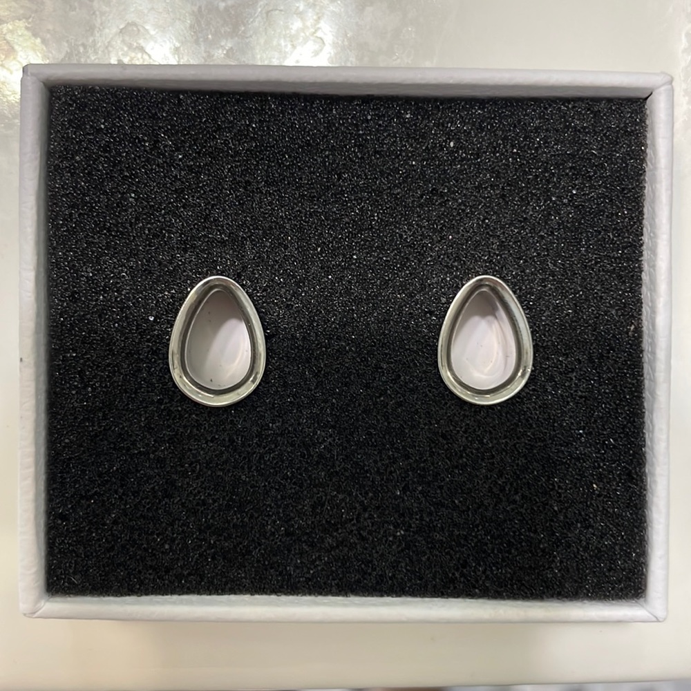 COOEAR teardrop double flare stainless steel tunnels / Size: 00g